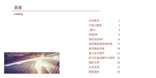 网络科技公司产品项目及企业文化宣传册 红色调